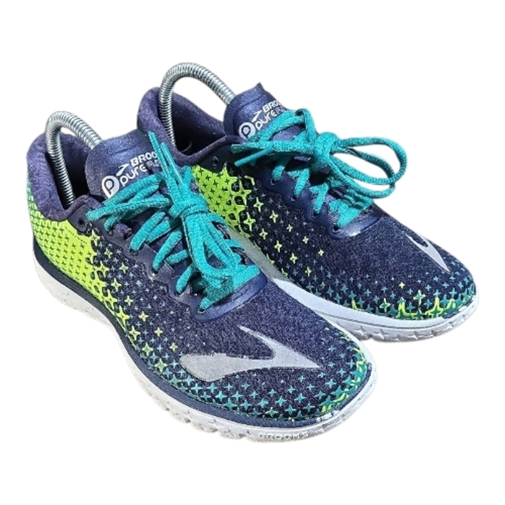 Brooks Pure Flow 5 Women's Running Shoes Size 8 Blue And Green